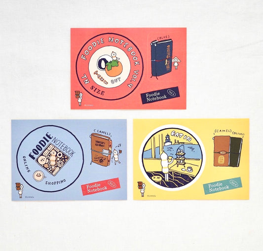 Littlelu -  Foodie | 3 Sheets sticker | Water Proof | Journaling Accessories