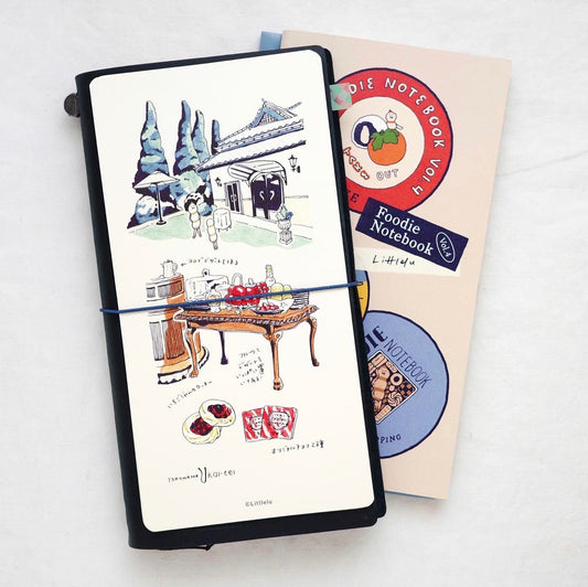 Littlelu -  Foodie4 | 4pcs Post Card | TN Size | Journaling Accessories
