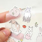 Littlelu - Bunny | 2 Sheets Sticker | PET Die Cut |