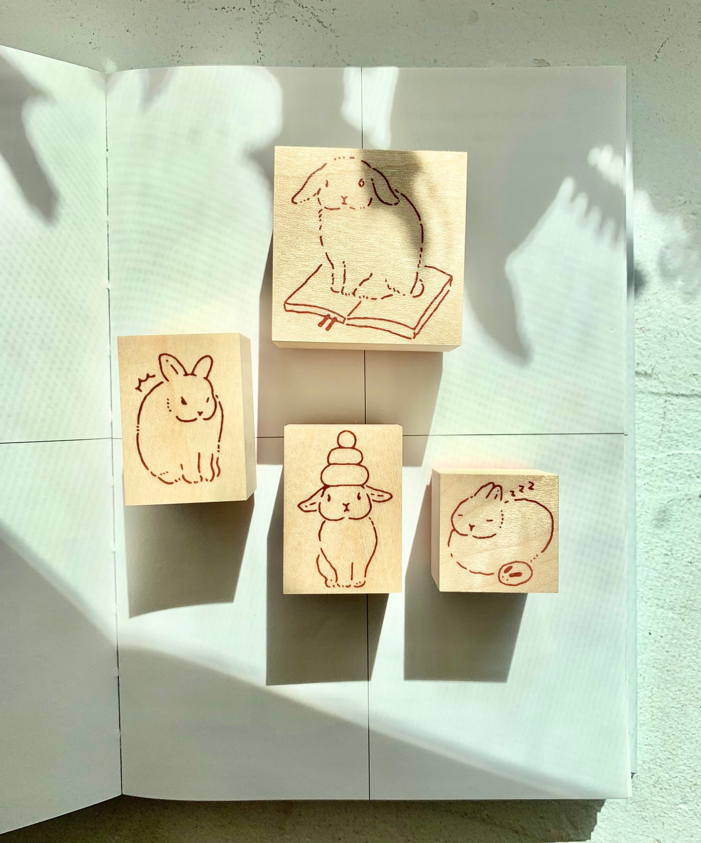 NEW Littlelu - Bunny Collection | Rubber Stamp