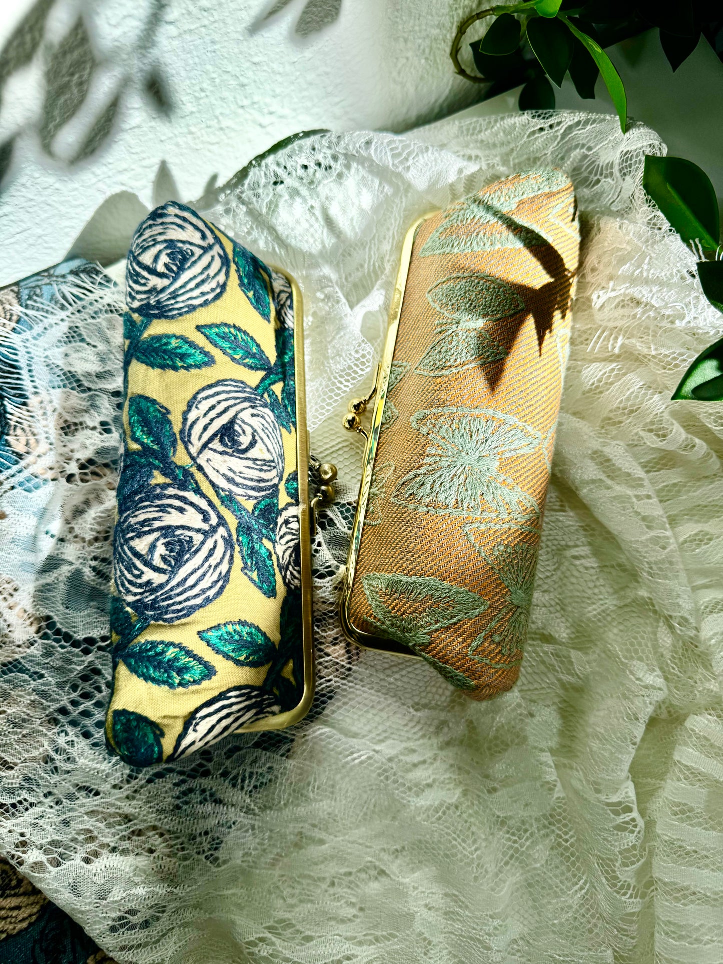 ESH Exclusive Collection - Kiss lock | Pen Case/ Glasses Case | Handmade Products | mina perhonen Fabric