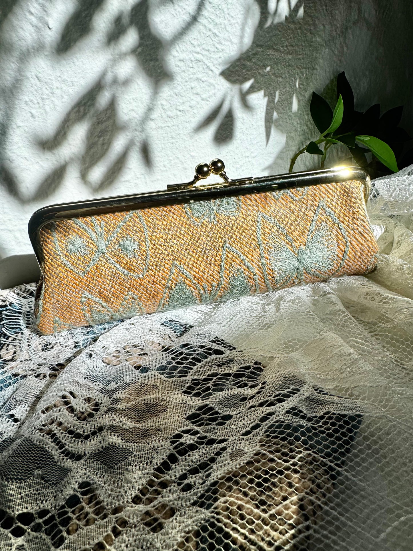 ESH Exclusive Collection - Kiss lock | Pen Case/ Glasses Case | Handmade Products | mina perhonen Fabric