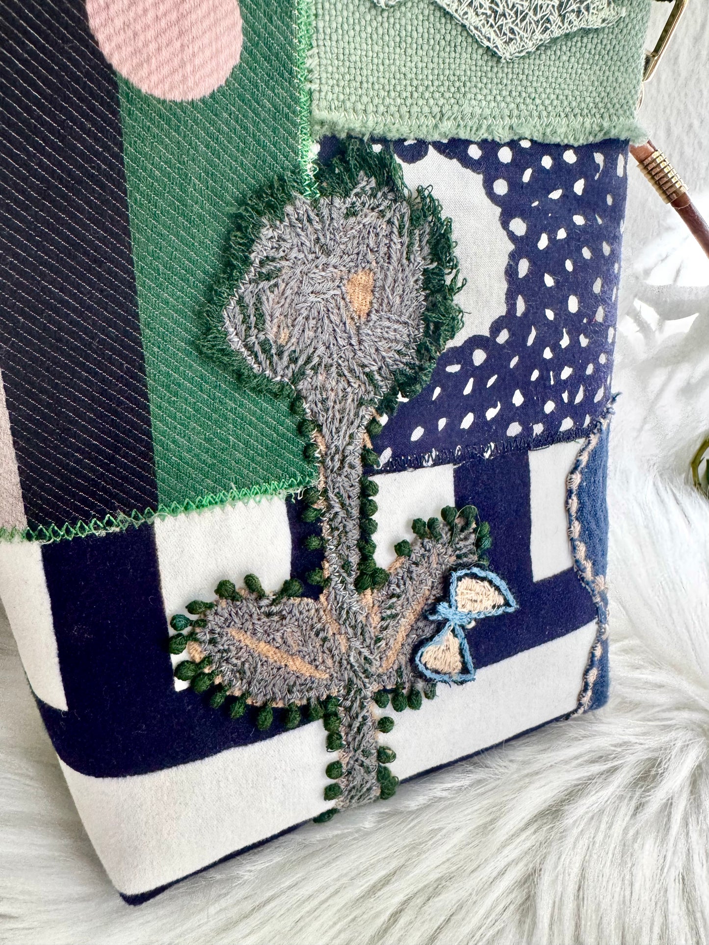 ESH Exclusive Collection - Phone Bag/ Small Crossbody Bag | Patchwork bag | Handmade Products | mina perhonen Fabric