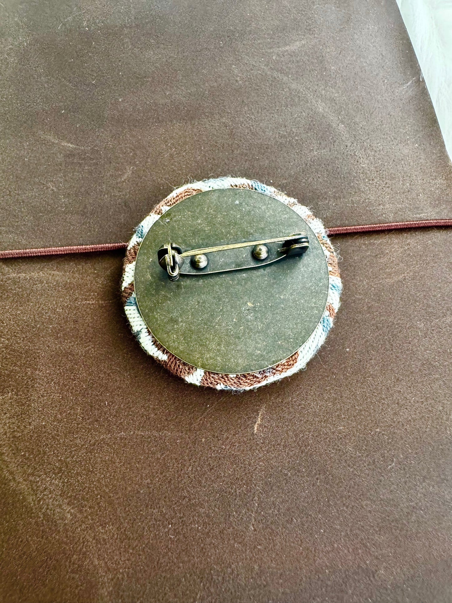 ESH Exclusive Collection - Brooch 2 | Brass Base | Handmade Products | mina perhonen Fabric