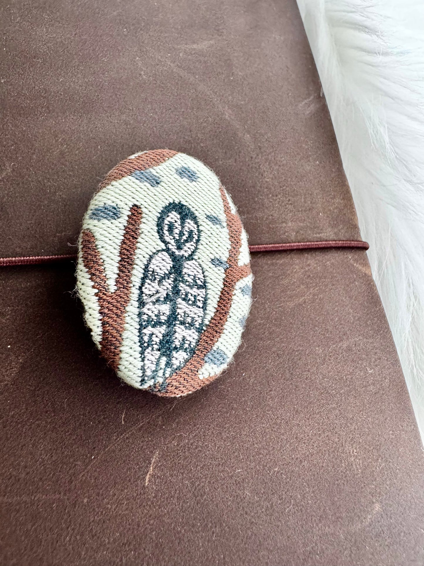 ESH Exclusive Collection - Brooch 2 | Brass Base | Handmade Products | mina perhonen Fabric