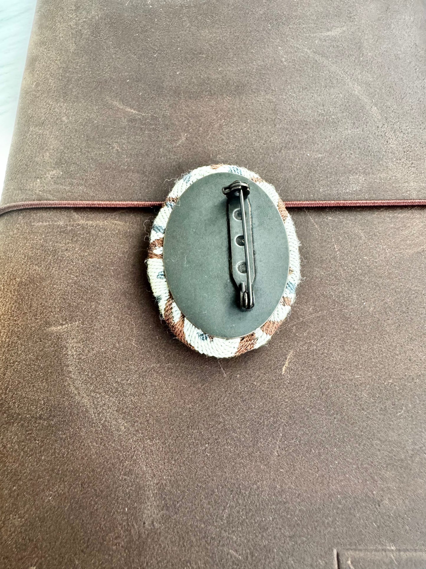 ESH Exclusive Collection - Brooch 2 | Brass Base | Handmade Products | mina perhonen Fabric