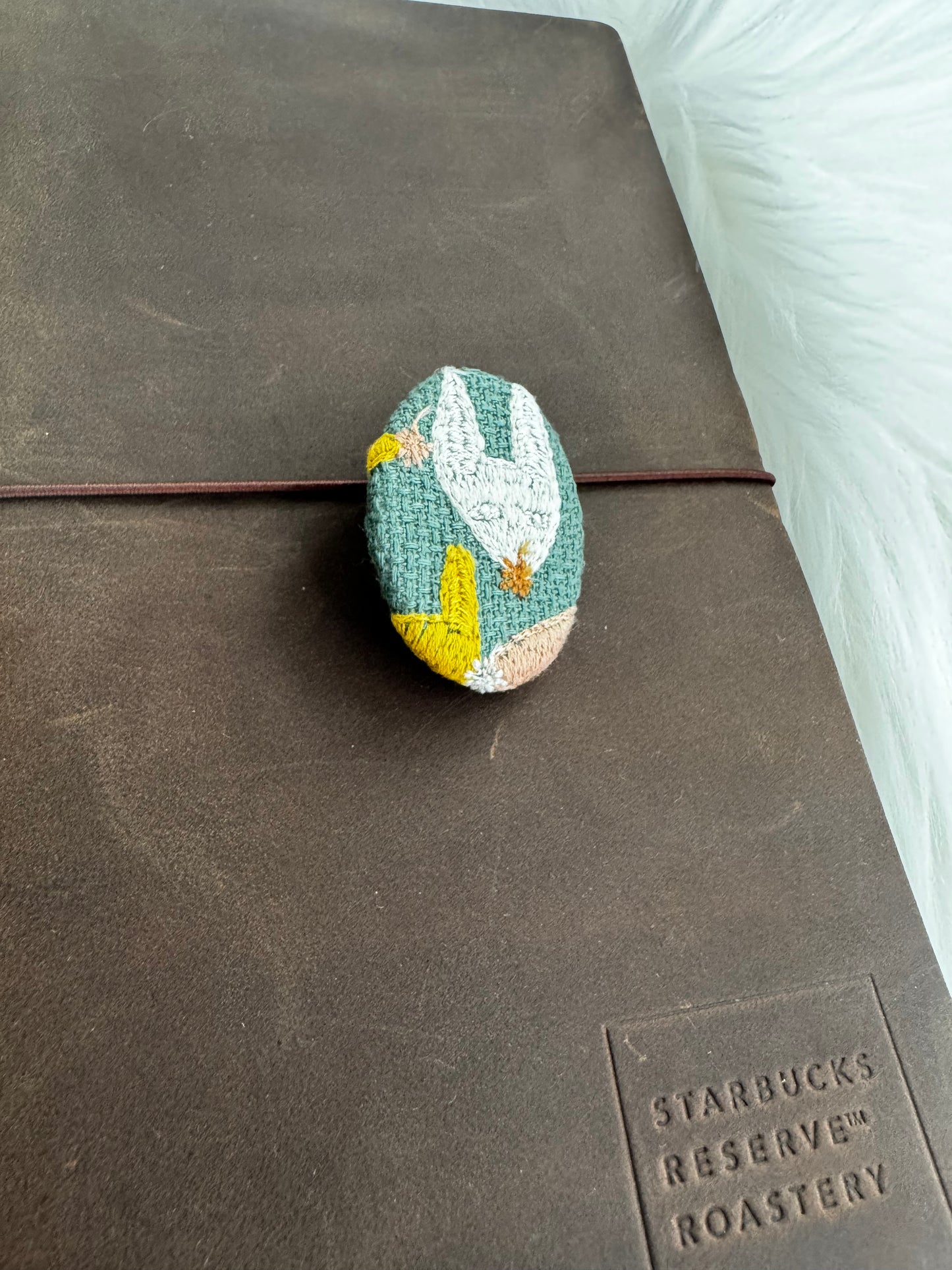 ESH Exclusive Collection - Brooch 2 | Brass Base | Handmade Products | mina perhonen Fabric