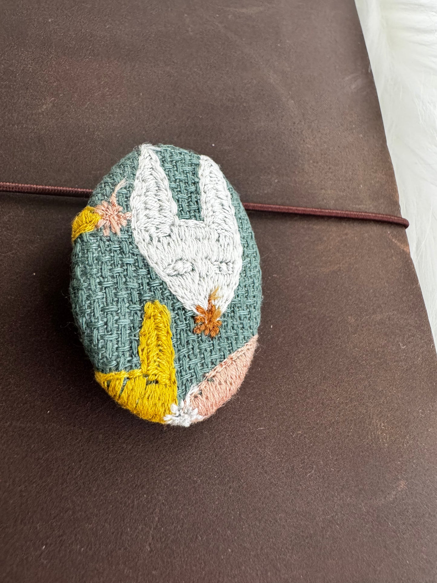 ESH Exclusive Collection - Brooch 2 | Brass Base | Handmade Products | mina perhonen Fabric