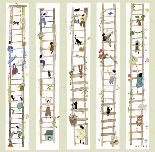 Wanle Studio (Wongyuanle) - vol.8 Ladder| 3.5cm Washi Tape |  Release Paper