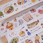 Wanle Studio (Wongyuanle) - vol.8 Yummy Food | 4cm Washi Tape |  Release Paper