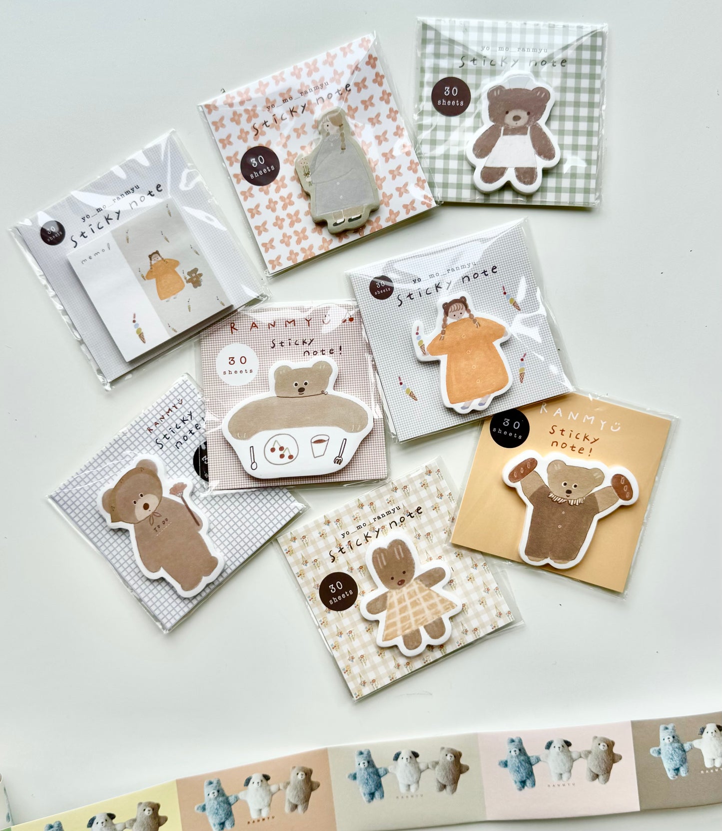 NEW! Lazy Home X Ranmyu - Sticker Note | 8 designs | Ephemera Paper