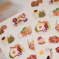 NEW! Wanle Studio (Wongyuanle) - Vol.8 Yummy Food | Die Cut | 2 Sheets Sticker