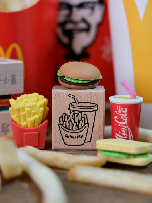 Cube Fish Vol.11 - Food | Rubber Stamp | 5th Anniversary Edition