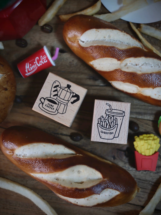 NEW! Cube Fish Vol.11 - Food | Rubber Stamp | 5th Anniversary Edition