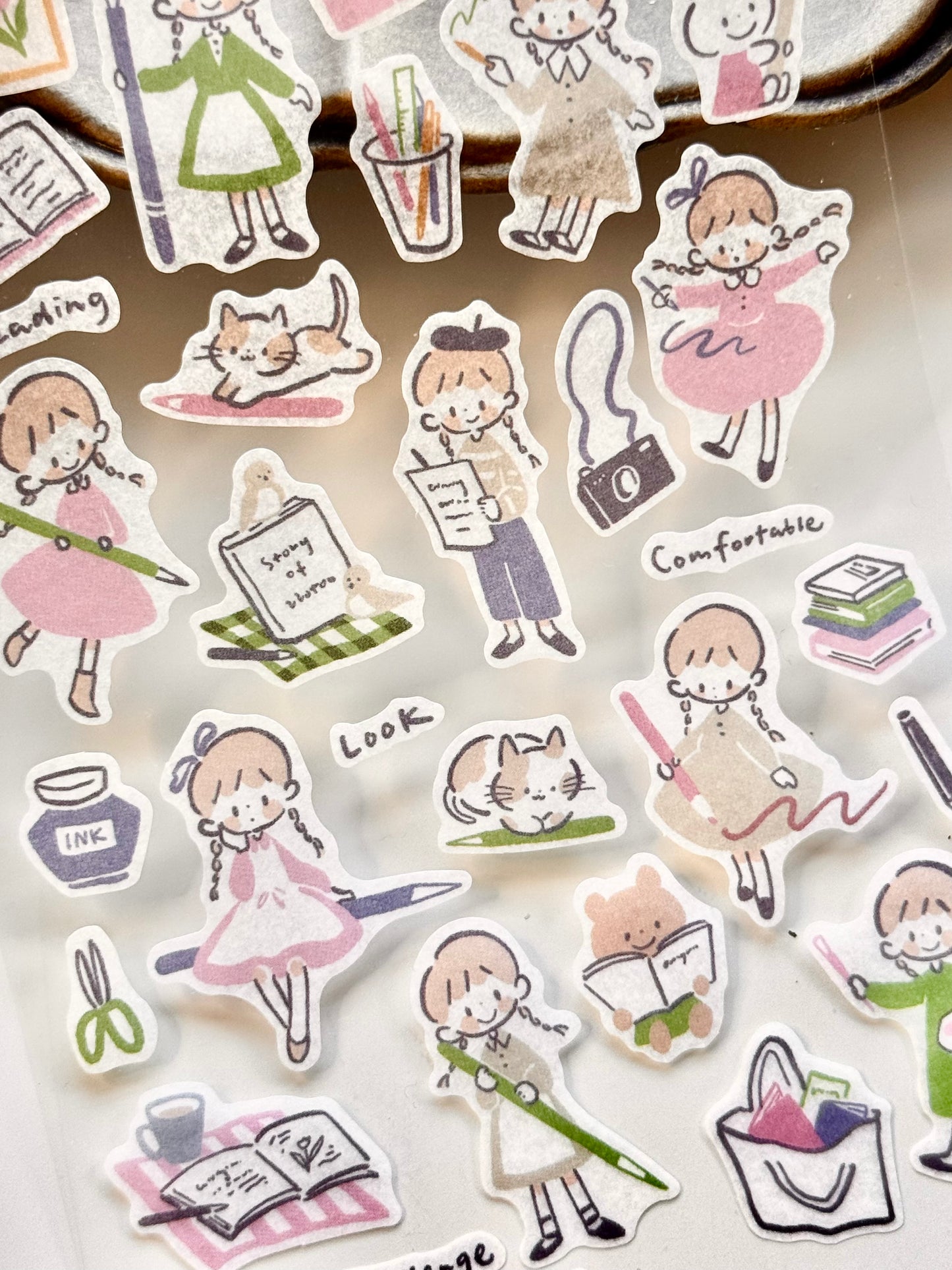 Molinta - Line & Color | Washi Paper | Die Cut | Sticker