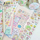 Molinta - Happy Daily | Die Cut|  4.5cm Sticker Paper Tape | Release Paper