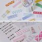 Molinta - Rainbow Sugar | GLITTER | Kiss-cut|  4.5cm Sticker Paper Tape | Release Paper