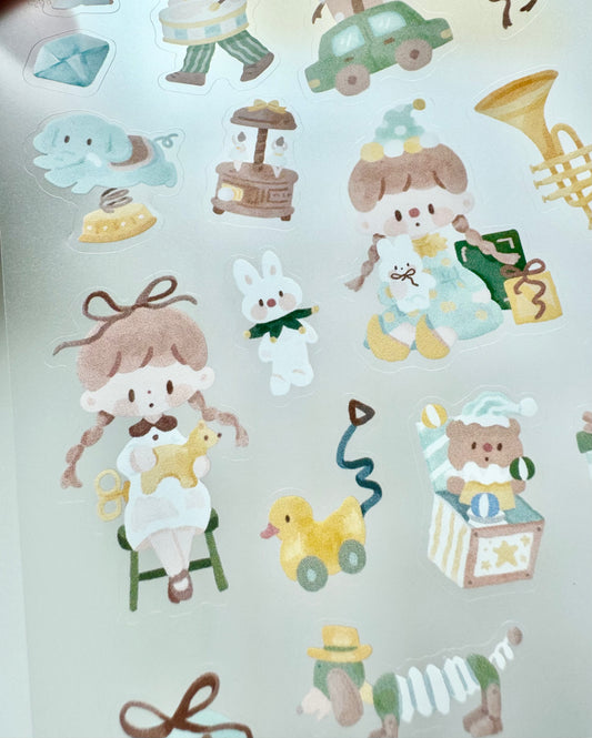 Molinta - Watercolor | Matte PVC | Water Proof | Die Cut | Sticker