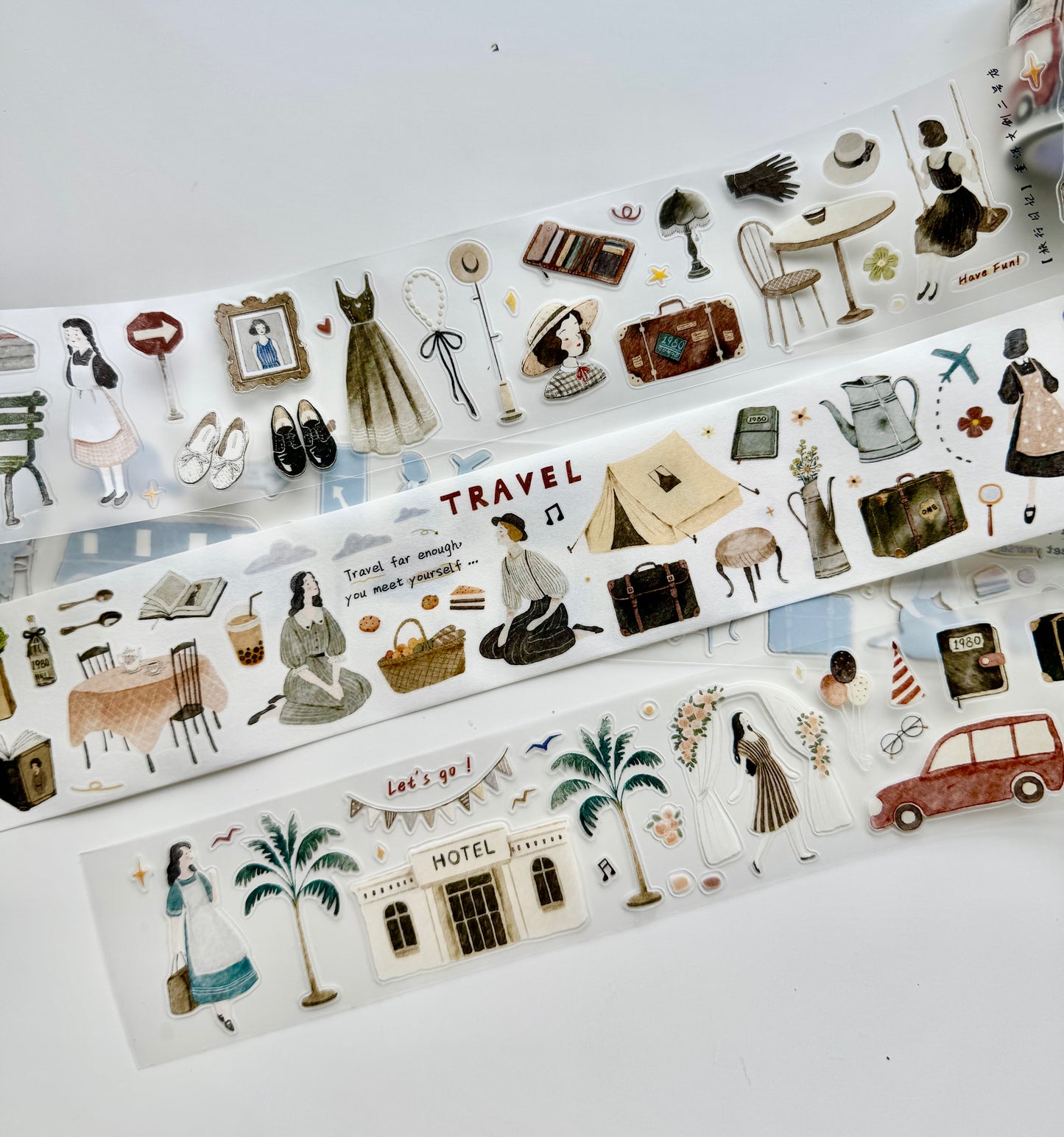 NEW! Yier Studio - Vol.6 Travel Journal | Kiss-cut | 5cm Tape | Release Paper | 5M