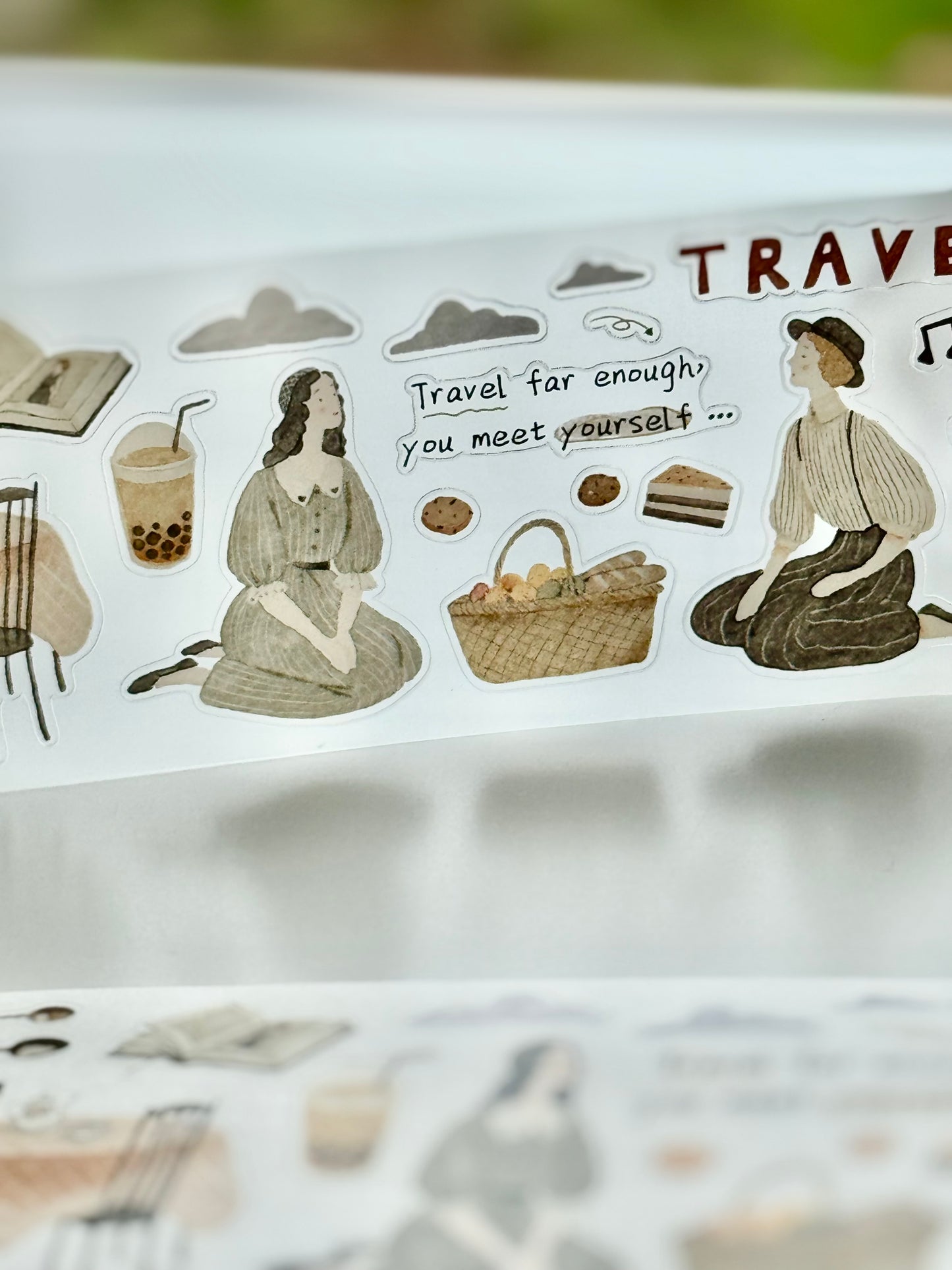 NEW! Yier Studio - Vol.6 Travel Journal | Kiss-cut | 5cm Tape | Release Paper | 5M