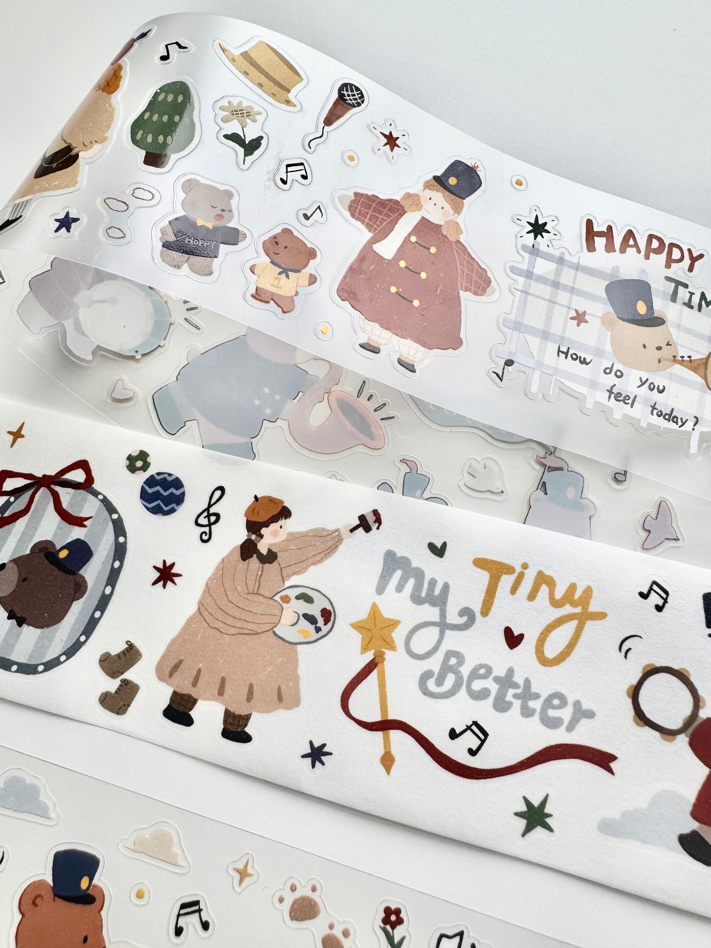 NEW! Yier Studio - Vol.6 Ode to Joy | Kiss-cut | 5cm Tape | Release Paper | 5M