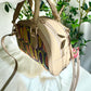 ESH Exclusive Collection - pot-au-feu | Double-sided Pattern | mina perhonen Fabric | Real Leather | Handle | Crossbody | Handmade Products