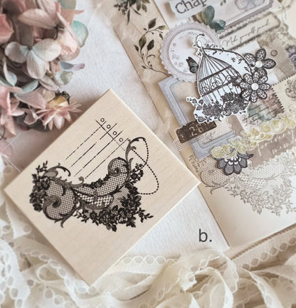 Journal Pages - In Love With Lace - Love Lace | Rubber Stamps