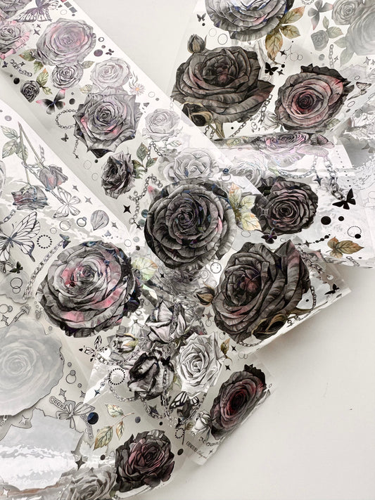 Likey - Dark Rose | 6cm Iridescent PET Tape | Release Paper