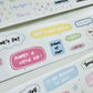 YiRiYY - A Little | GLITTER | 4cm Pre-cut Sticker Paper Tape | Release Paper