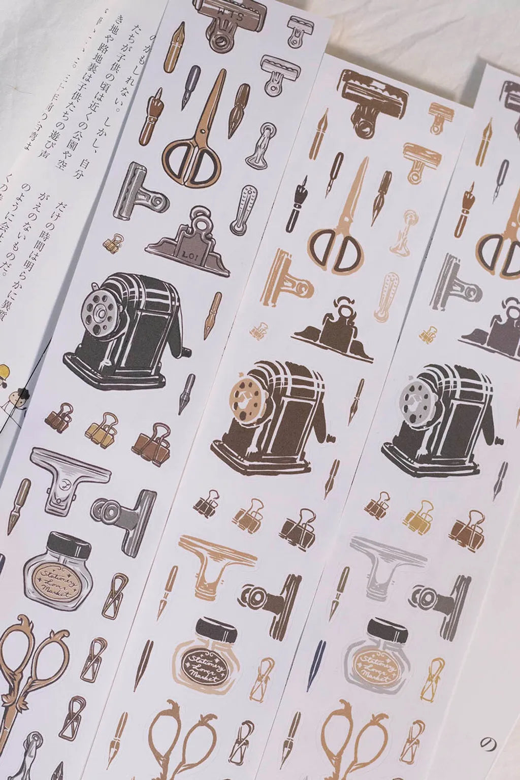 NEW! Loidesign X Stationery Market - Retro Stationery | Kiss-cut | 5cm Paper Tape | Release Paper | 5.4M