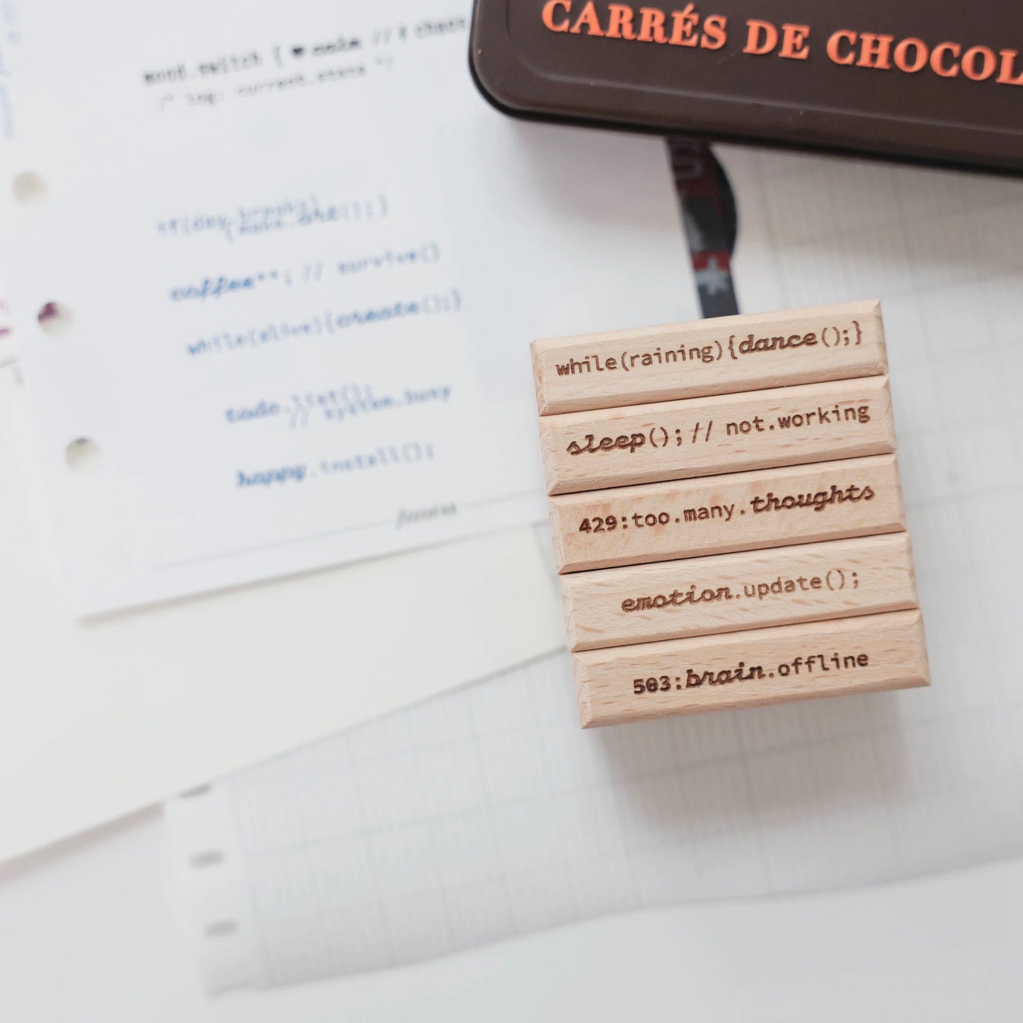 NEW! Sissi - <TWO SIX> | 27pcs Rubber Stamp Set | Wooden Box