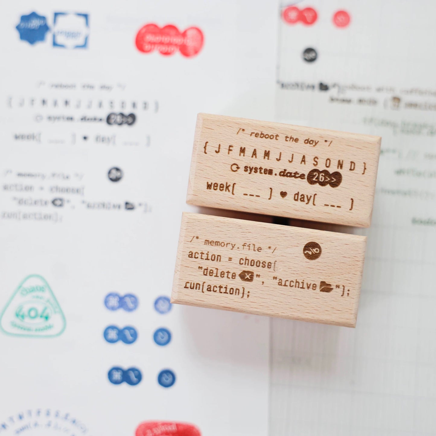 NEW! Sissi - <TWO SIX> | 27pcs Rubber Stamp Set | Wooden Box