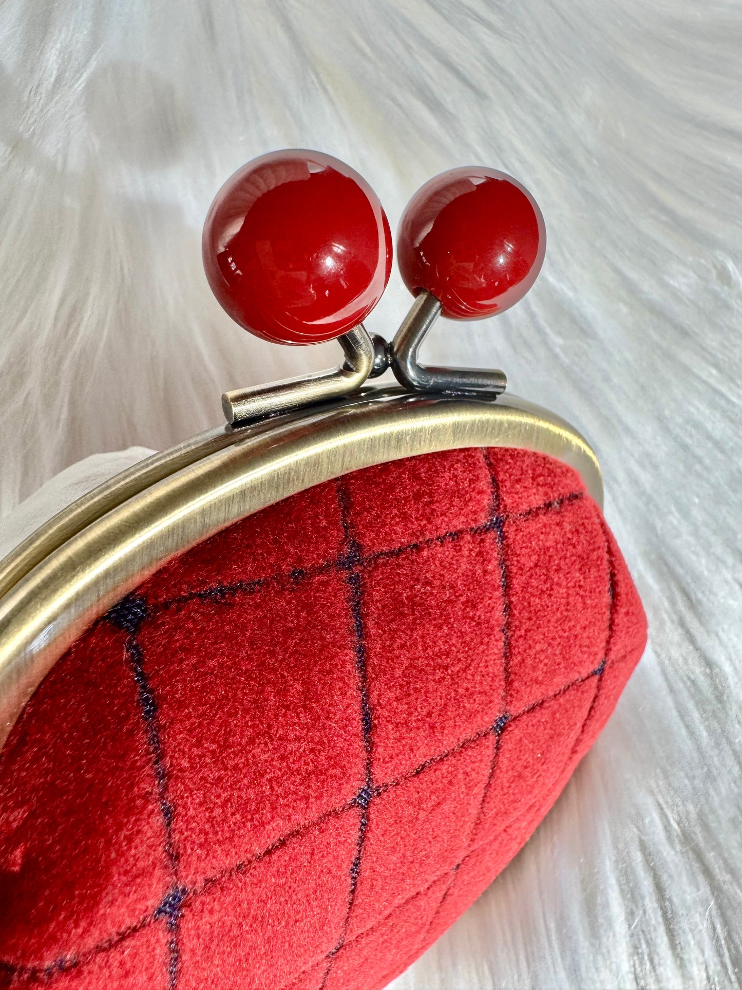 ESH Exclusive Collection - Small Kiss Lock | Double-sided Pattern | Velvet Tambourine  Products | mina perhonen Fabric