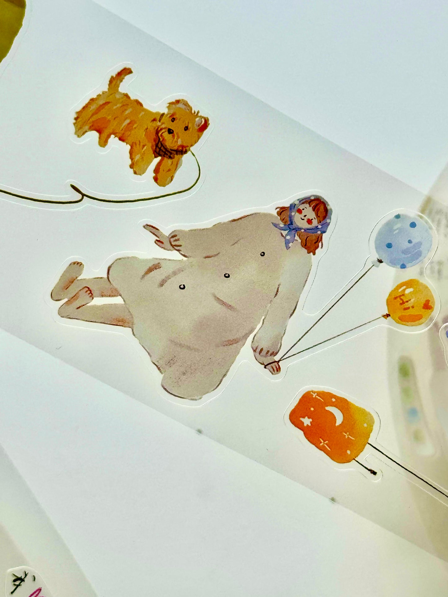 Lynn Illustration - Soft Light Girl | Kiss-cut | 5cm Tape |  Release Paper | 5M