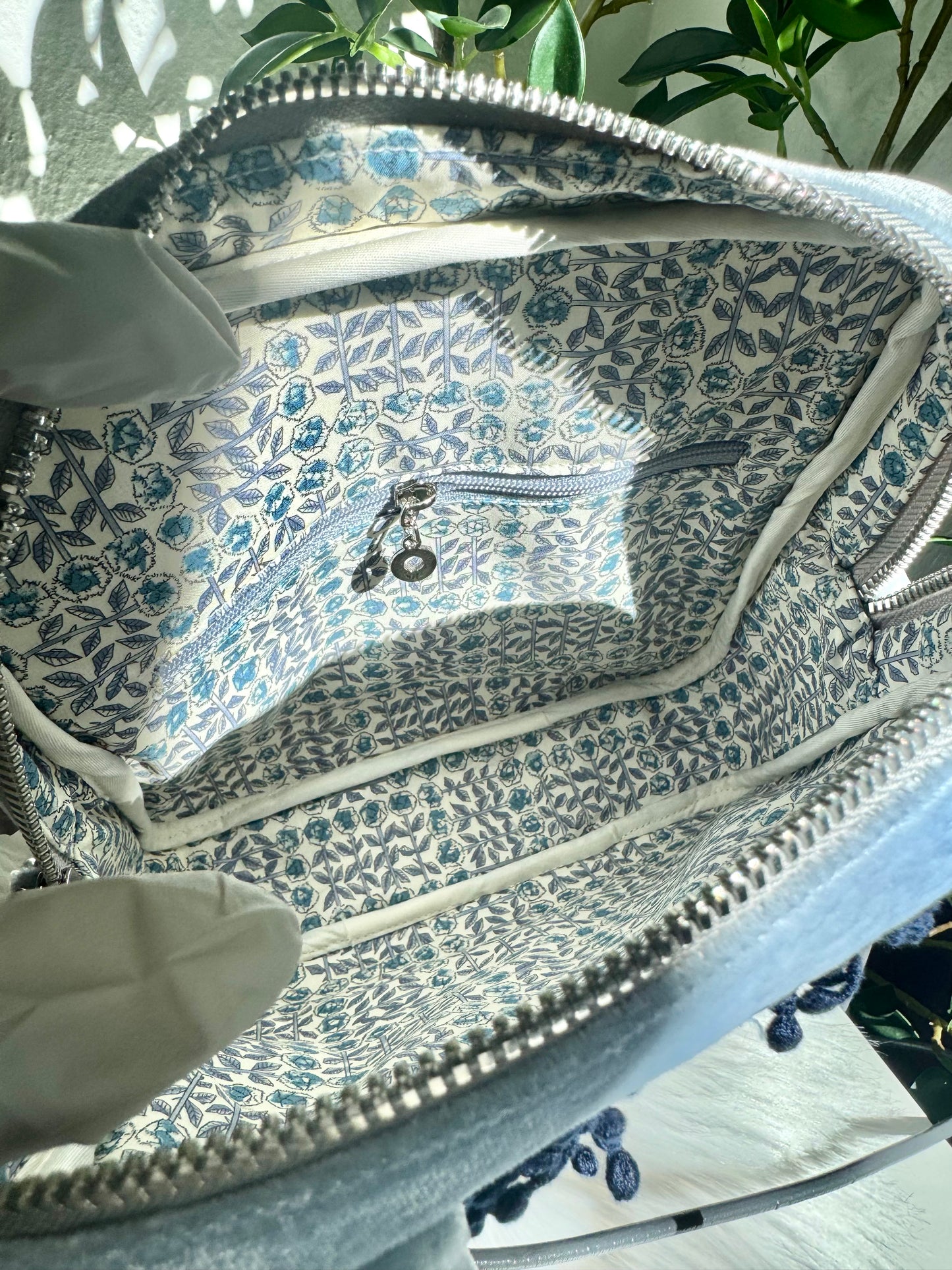 ESH Exclusive Collection - Square bag | Double-sided Pattern | Ring Flower | Handle & Crossbody | Handmade Products | mina perhonen Fabric