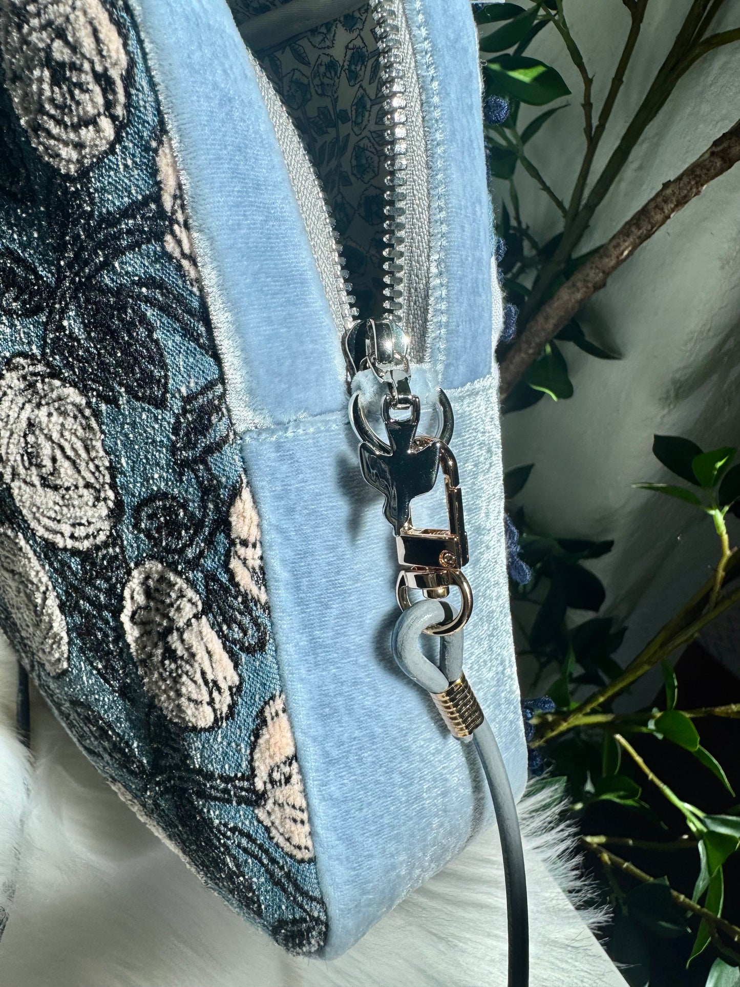 ESH Exclusive Collection - Square bag | Double-sided Pattern | Ring Flower | Handle & Crossbody | Handmade Products | mina perhonen Fabric