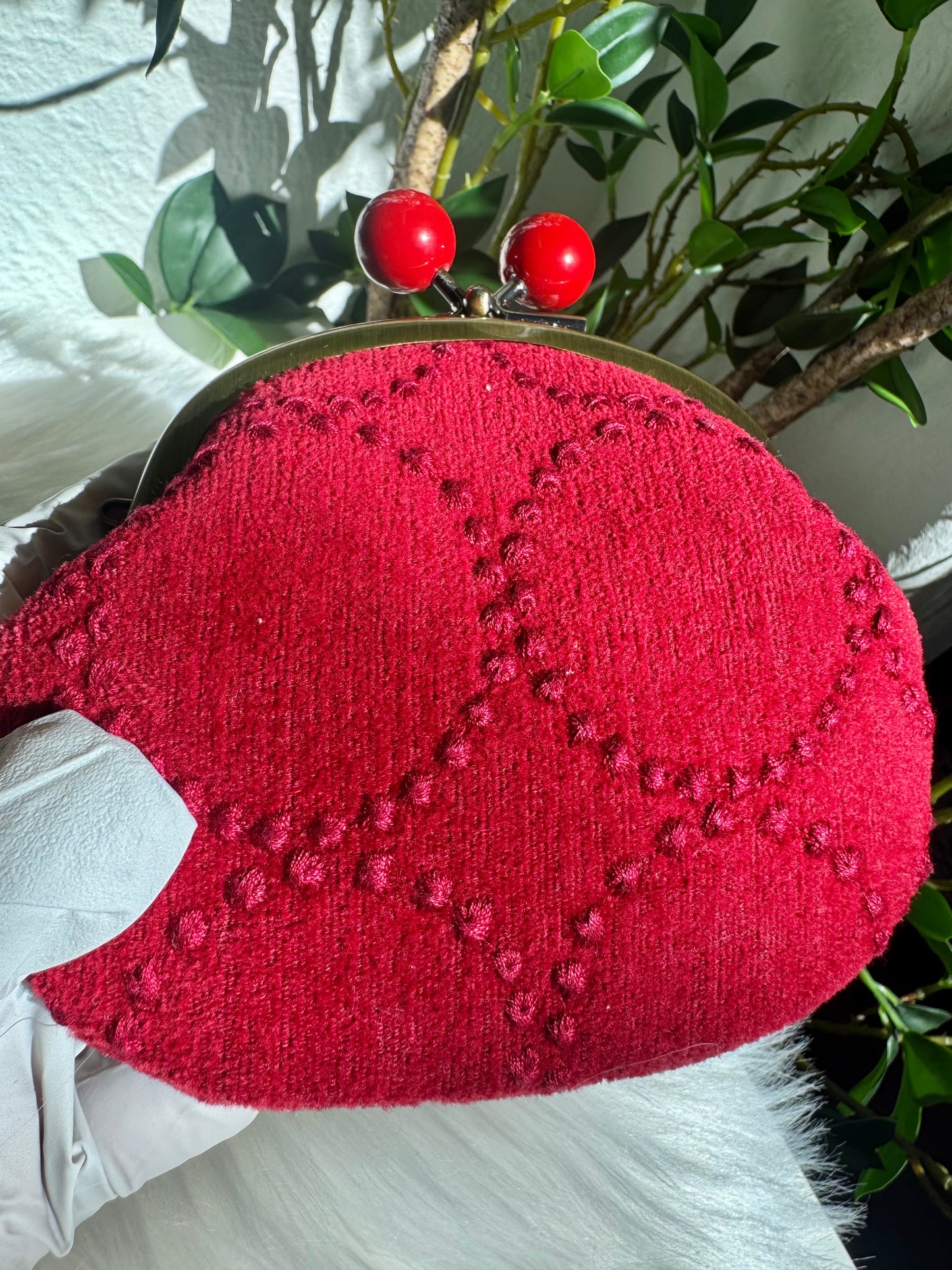 ESH Exclusive Collection - Small Kiss Lock | Double-sided Pattern | Velvet Tambourine  Products | mina perhonen Fabric