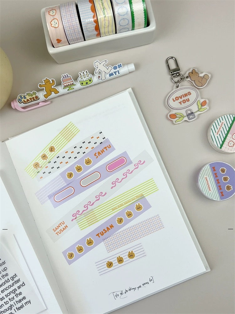 NEW! Fstudio- Colors | 1.5cm Washi Tape | Basic Tapes | Release Paper