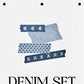 Life Tape - Denim Set |  4 Rolls Tape Set | NO Release Paper | 5M X 4