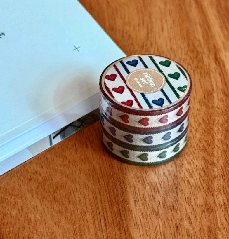 Life Tape -Ribbon Set | 3 Rolls Tape Set | NO Release Paper | 5M X 3