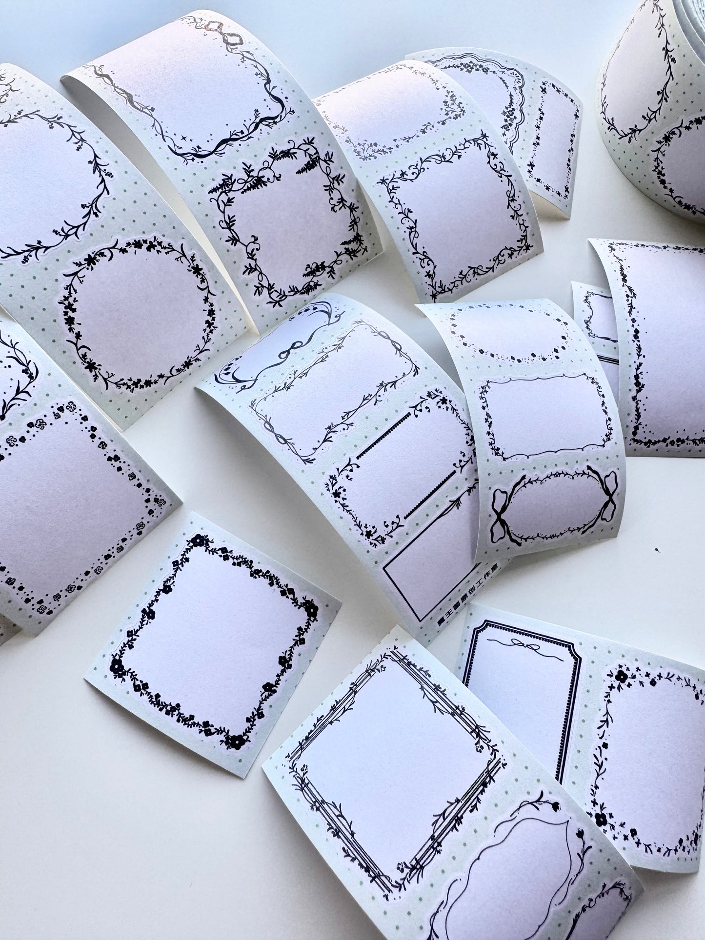 NEW! MWJ - Wreath | 4cm Kiss-cut Paper Tape |  Release Paper | 5M
