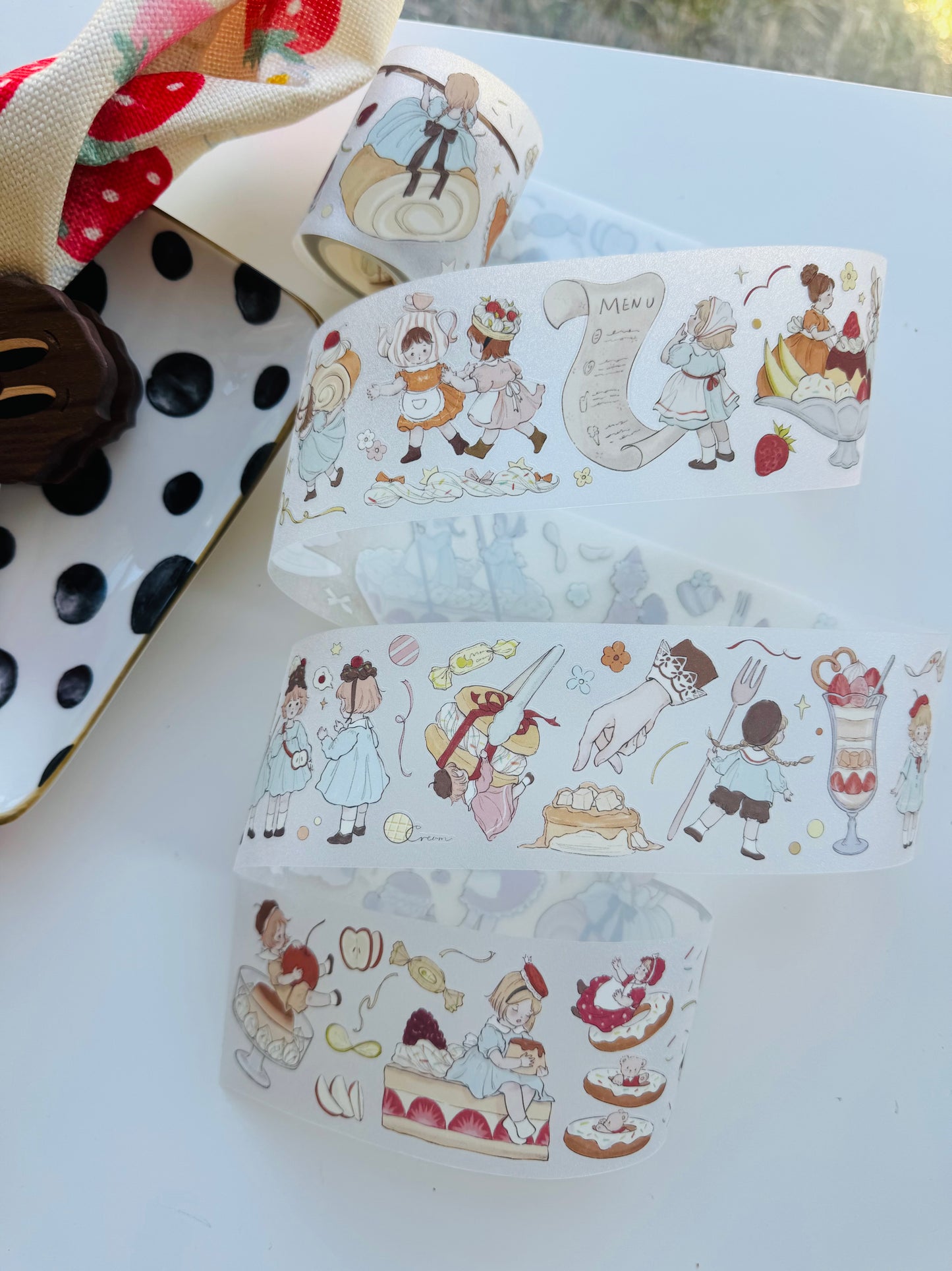 NEW! Shine Studio - Caramel | Kiss-cut | 6cm Glitter PET Tape | Release Paper | 5M