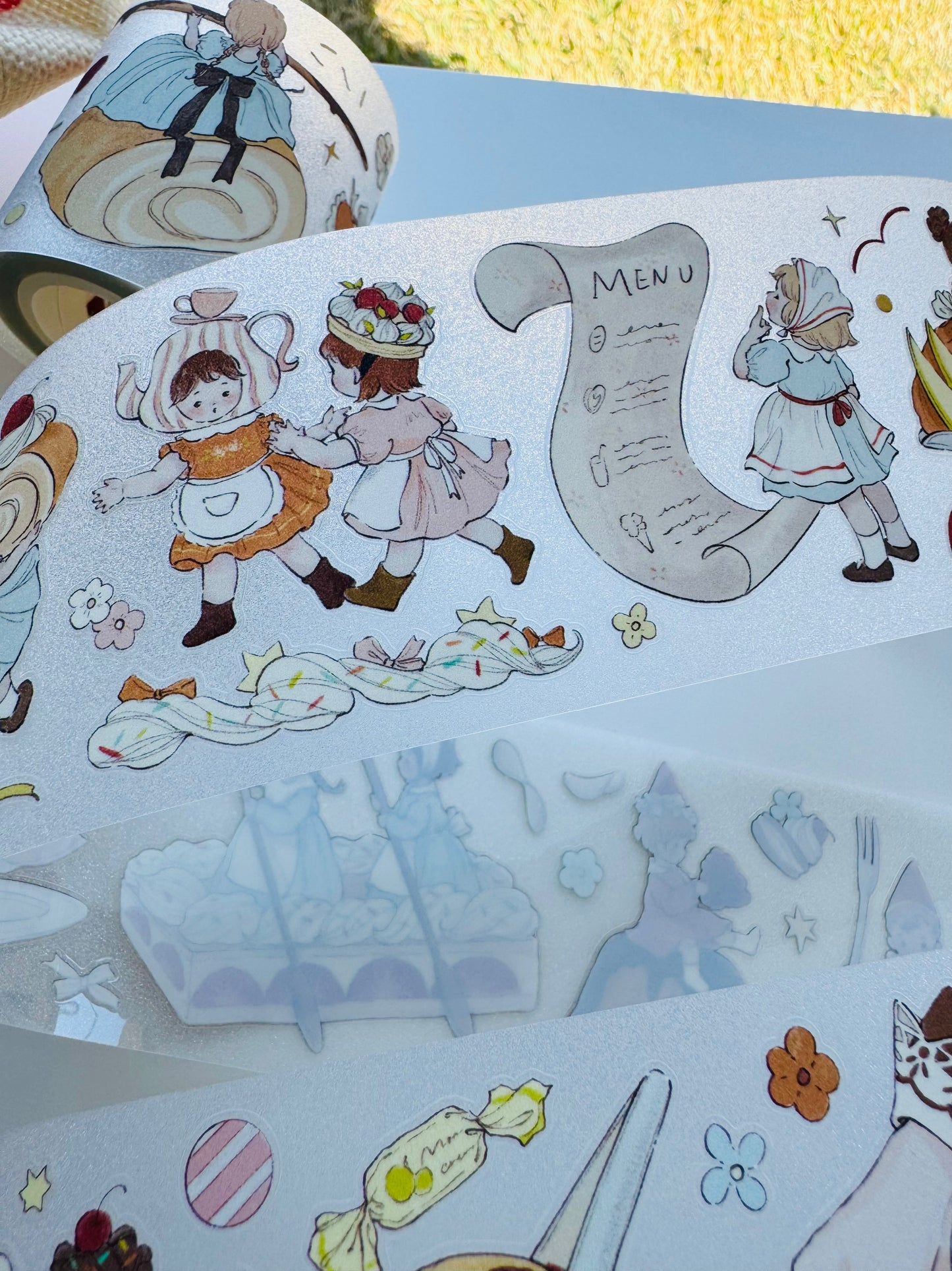 NEW! Shine Studio - Caramel | Kiss-cut | 6cm Glitter PET Tape | Release Paper | 5M