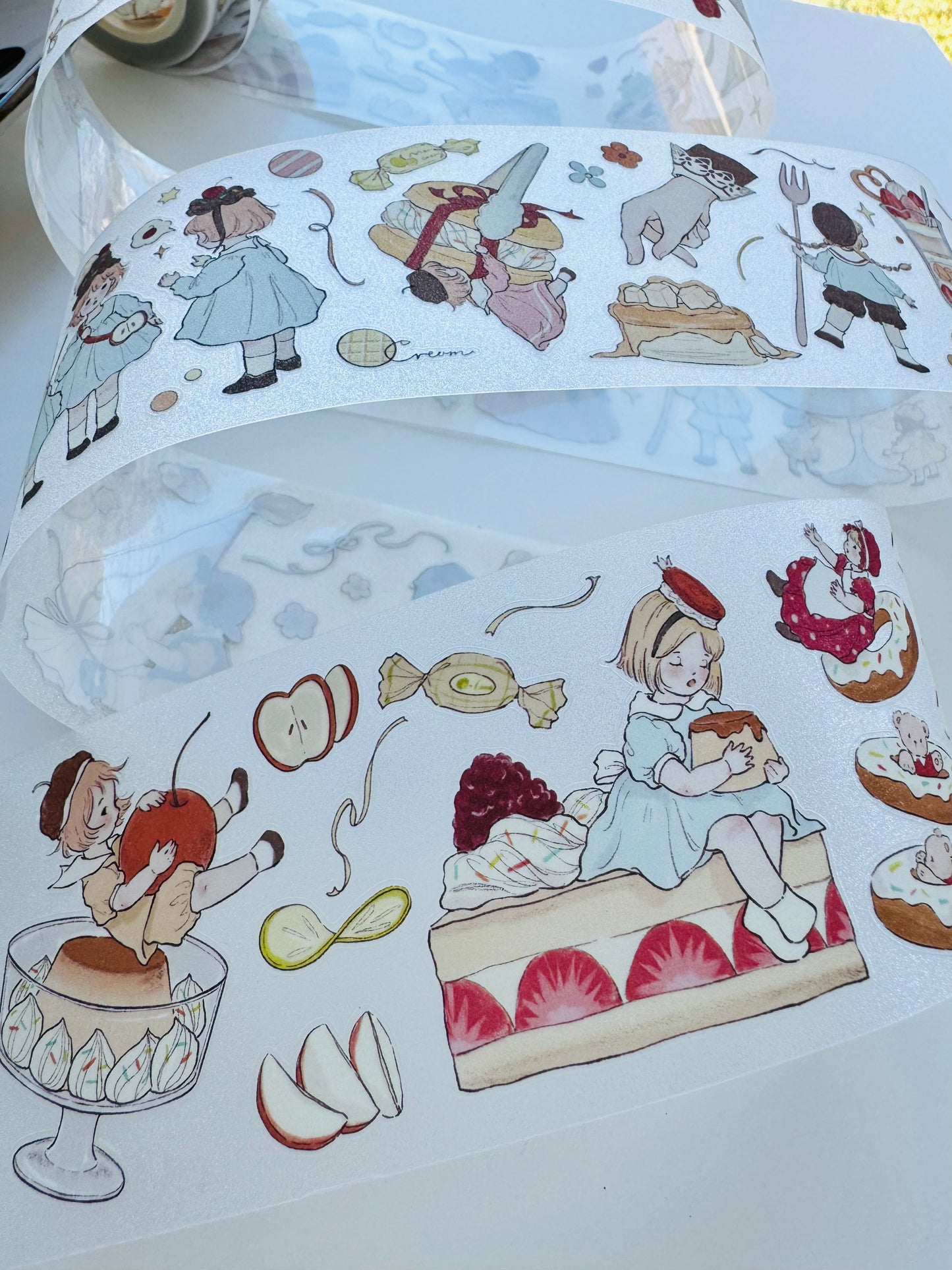 NEW! Shine Studio - Caramel | Kiss-cut | 6cm Glitter PET Tape | Release Paper | 5M