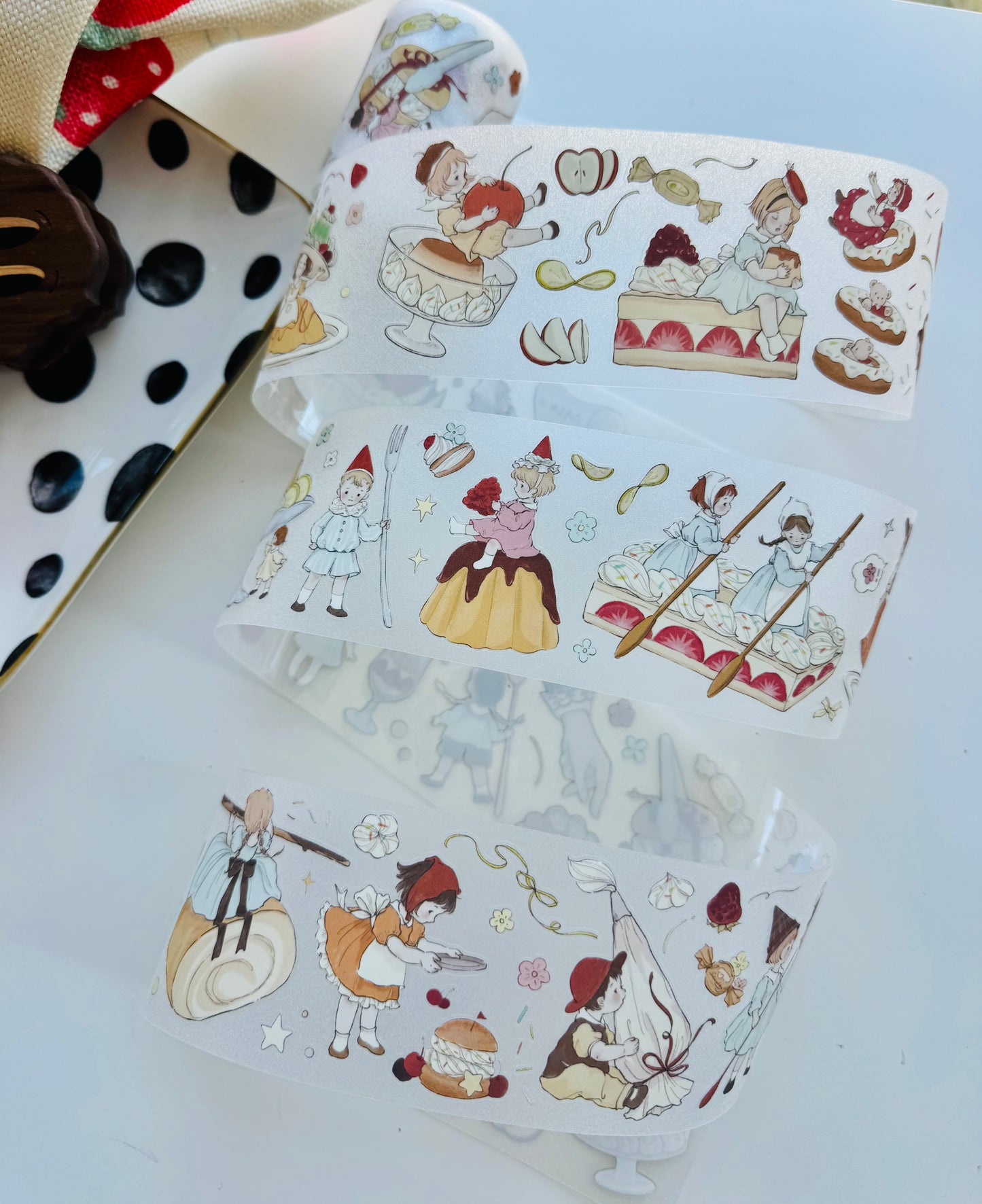 NEW! Shine Studio - Caramel | Kiss-cut | 6cm Glitter PET Tape | Release Paper | 5M