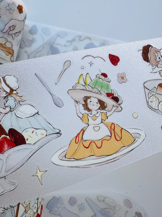 NEW! Shine Studio - Caramel | Kiss-cut | 6cm Glitter PET Tape | Release Paper | 5M