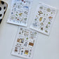 Orange Studio - Sticker | Washi Paper Sticker | 2 Sheets Sticker