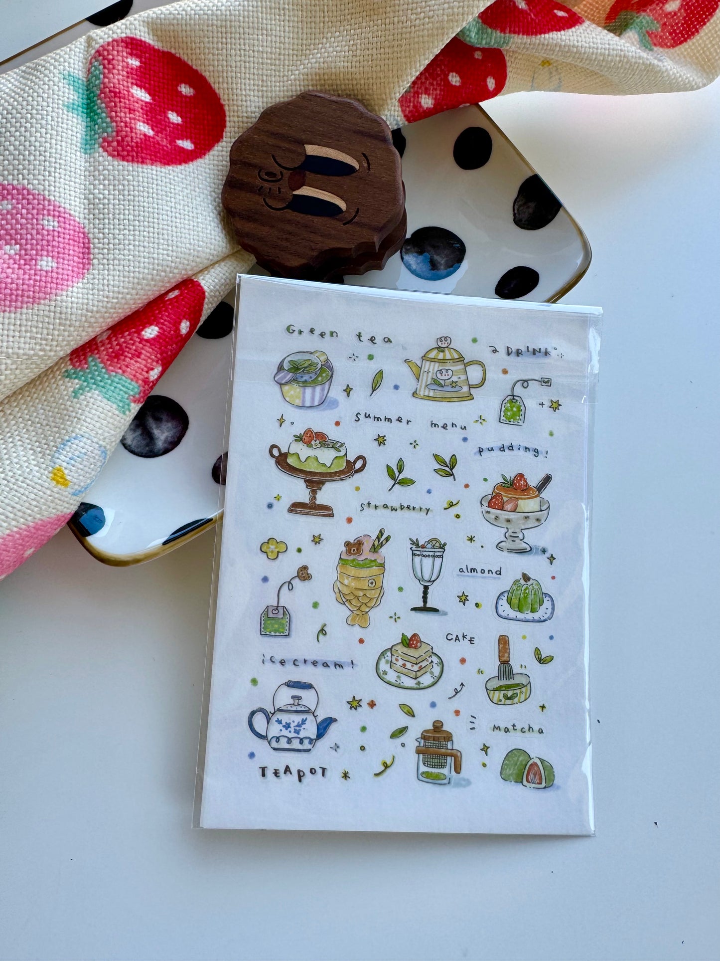 Orange Studio - Sticker | Washi Paper Sticker | 2 Sheets Sticker