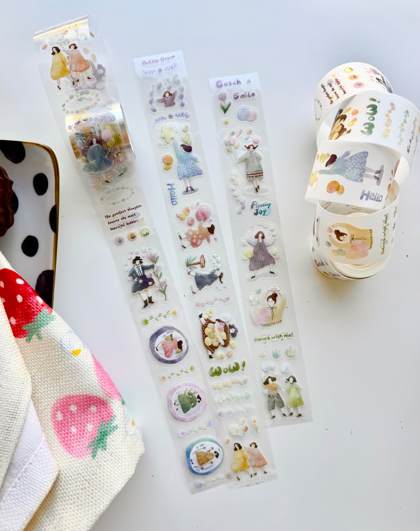 NEW! Bloom Your Day Studio - Mini Girls - Bubble Girl | 3.5cm Tape | Release Paper | 5M