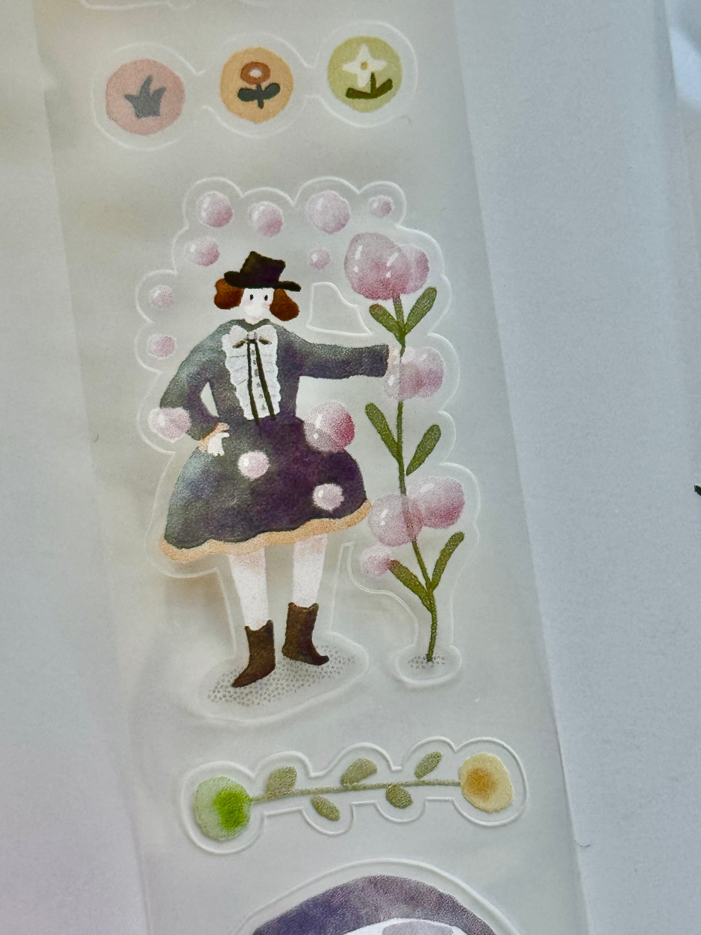 NEW! Bloom Your Day Studio - Mini Girls - Bubble Girl | 3.5cm Tape | Release Paper | 5M